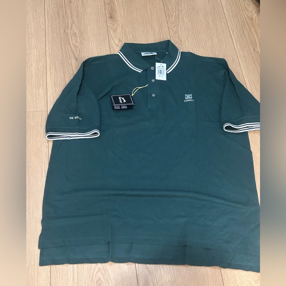 Slazenger Polo Shirt Stanwich Golf Club New With Tags Mens Size XL Green NWT